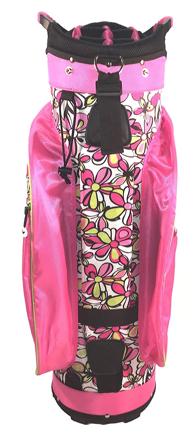 Birdie Babe Ladies Flower Power Pink Golf Cart Bags