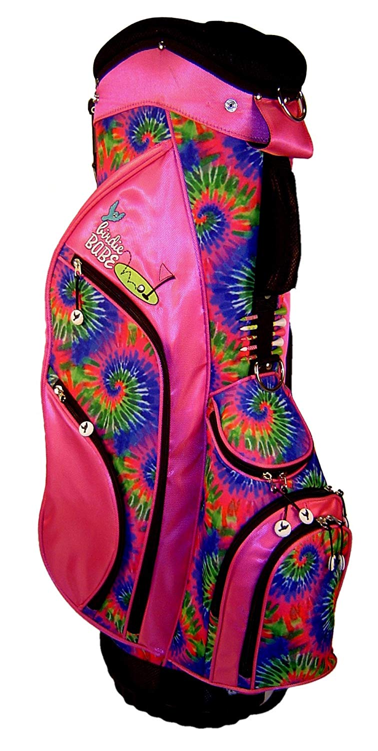 Birdie Babe Ladies Pink Tie Dye Hybrid Golf Stand Bags