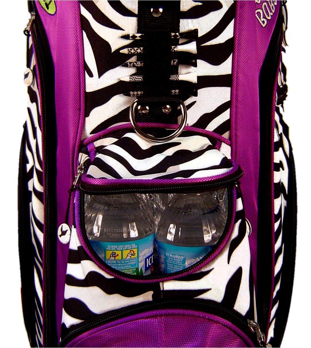 Birdie Babe Ladies Purple Zebra Hybrid Golf Stand Bags