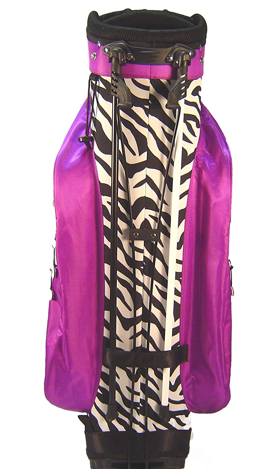 Birdie Babe Ladies Purple Zebra Hybrid Golf Stand Bags